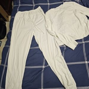 Women's White Loungewear Set